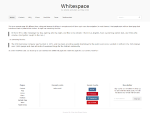 Whitespace demo