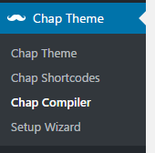 Chap compiler settings