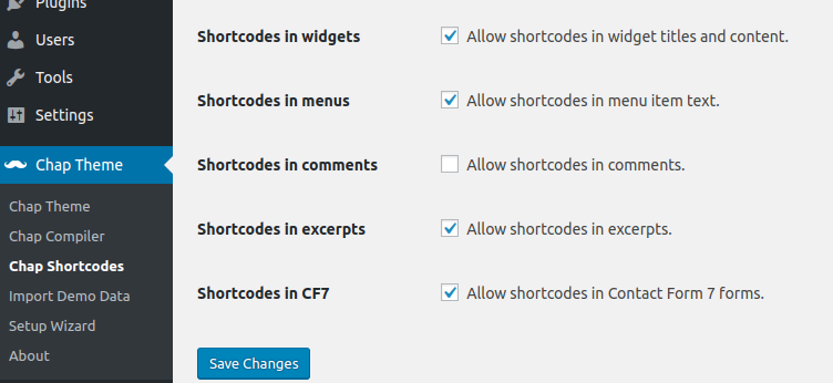 Enable shortcodes in CF7