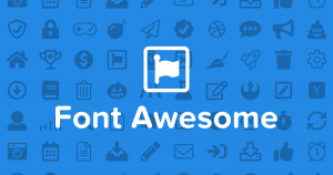 Font Awesome banner